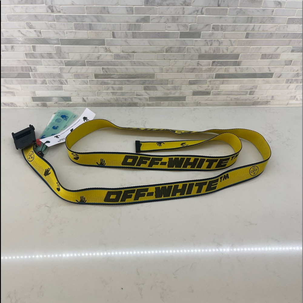 Off White Hybrid Industrial Belt